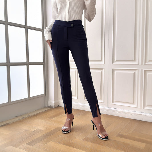 Women's Fashion Temperament Slim Fit Suit Pants